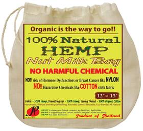P&f High Quality Products 726084377400 Hemp Nut Milk Bag Reusable All Natural No More Microplastic And Toxic Ch P&f High Quality Products 726084377400 Hemp Nut Milk Bag Reusable All Natural No More Microplastic And Toxic Ch