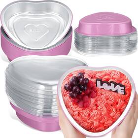 B0dj31yb35 Patelai 25 Sets 22.7 Oz Valentines Heart Shaped Cake Pans With Lid 7.4 Ftft Valen