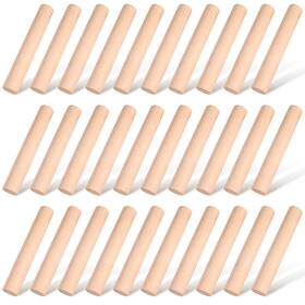 Patelai B0fvx3g9gf 50 Pieces Small Wooden Rolling Pin Dumpling Dough Roller Mini Rol