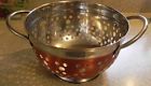 Pedestal Cook Aluminum Kitchen Copper 4 Quart Chrome Metal Strainer Colander Pedestal Cook Aluminum Kitchen Copper 4 Quart Chrome Metal Strainer Colander