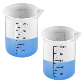 1001526 Peutier 2pcs Laundry Detergent Cup Silicone Measuring 2.76x2.56 Inch Transparent