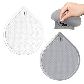 Bn-001-us-yao Philbinden Bathtub Stopper Universal Silicone Tub Drain 6 Inches White Grey
