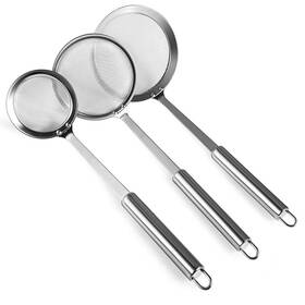 Pg000148 Picowe 3 Pack Skimmer Spoon Stainless Steel Hot Pot Fat Fine Mesh Skimming Grease
