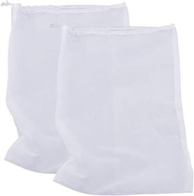 8541963291 Pinfox 75 Micron Nylon Straining Bag Fine Mesh 17.72 Inch X 11.81 2 Packs