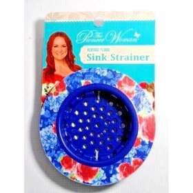 Pioneer Woman 042887444317 Heritage Floral Sink Strainer Plastic Red Blue Abs