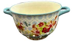 30be563f-e5b8 Pioneer Woman 1 30be563f-e5b8- The Wildflower Whimsy 5-quart Multi-colored Ceramic Colander