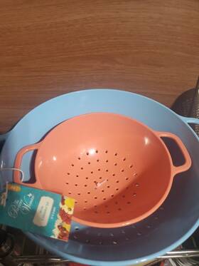 Pioneer Woman 849434035192 New 2 Piece Sweet Rose Melamine Colander Set 1 And 3 Qt