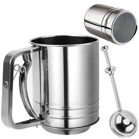 Pkeafc 721545595041 Flour Sifter 3 Cup For Baking Stainless Steel In1 B
