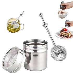 B0dxf3cqbw Pkeafc 2 Packs Powdered Sugar Shaker Duster 304 Stainless Steel Set For Baking Coffee