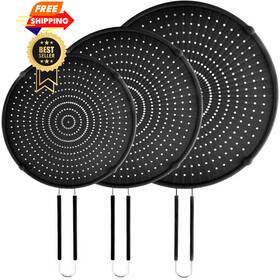 Optr30303 Plachiday Splatter Screen For Frying 9.8 Inch 11.4 13 Multi Black