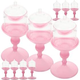 Dx5816x43012ko8m8ro Plafope 10pcs Boxes Candy Box Mini Cake Holder Chocolate Display Stand Clear Tray Wed