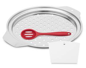 Pleased Pickle 070000462813 Spaetzle Maker Lid And Scraper 12.8 X 10.2 Inch Food-grade Stainless-stee
