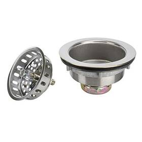 K5410 Plumb Pak 046224015970 Keeney Leakproof Turn To Seal Kitchen Sink Strainer Stainless Steel