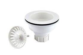 K1442wh Plumb Pak 046224016120 Deep Cup Plastic Sink Strainer With Fixed Post Basket White