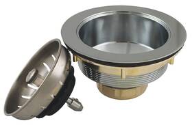 K1439pc Plumb Pak 046224049470 Keeney Deep Thread Cast Brass Kitchen Sink Strainer 3.5-inch Opening