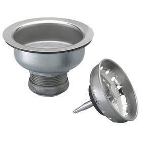 Pp5411 Plumb Pak Basket Strainer With Fixed Post Stainless Steel For 3-1/2 In