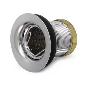 Plumbflex 313035259214 1-7/8 Inch - 2-1/2 Bar Prep Sink Junior Duo Stainless Steel Drain Assembly