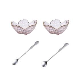Ytmb7i11-a Pokinge Ytmb7i11-a/fjero Glass Bowl Set 2 Pcs Pink Fruit Stainless Steel Teaspoon Ytmb7i11-a Pokinge Ytmb7i11-a/fjero Glass Bowl Set 2 Pcs Pink Fruit Stainless Steel Teaspoon