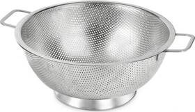 Co-st-5qt Popgrade Large Stainless Steel Colander With Handle 5 Quart Strainer For Kitchen Metal Rice