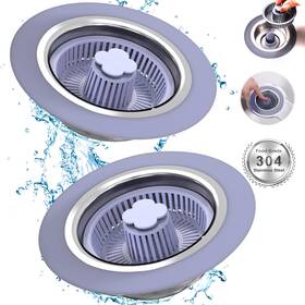 Ttx39-2 Powersir Upgraded 3 In 1 Kitchen Sink Drain Strainer Stopper Brushed Stainless Steel Ttx39-2 Powersir Upgraded 3 In 1 Kitchen Sink Drain Strainer Stopper Brushed Stainless Steel