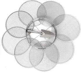 Practicool 762047033884 Garden Potting Mix Sieve - Stainless Steel Soil Screening Pan With 8