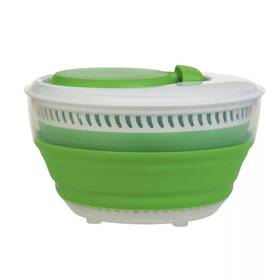 Prepworks 545761475594 Collapsible 3 Quart Salad Spinner Dishwasher-safe Green