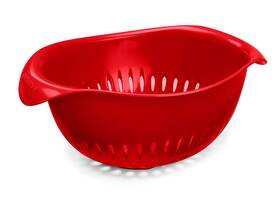 Preserve 735343740985 Small Colander Made From Recycled Plastic 1.5 Quart Capacity Red