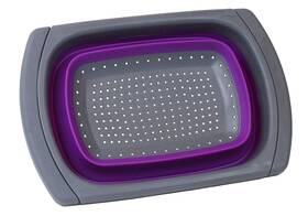 Prime Cook 098338900048 Purple Collapsible Silicone Kitchen Colander/strainer Prime Cook 098338900048 Purple Collapsible Silicone Kitchen Colander/strainer