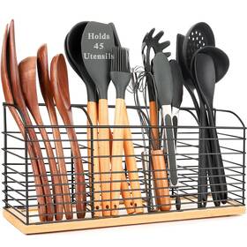 Utehold4ge Primzooty Mat Extra Large Utensil Holder For Kitchen Counter - 15.7 Inch X 6.7 4.4 Aesthetic
