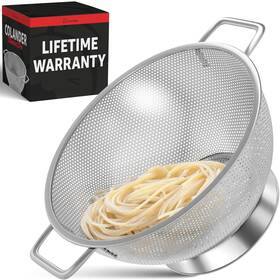 Gm-pc-col-3qrt Priority Chef Prioritychef Premium Stainless Steel Colander For Kitchen Durable Rice And P
