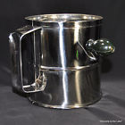 Professional Steel - Crank Stainless Kitchenware 8 Cup Flour Sifter
