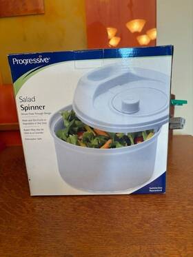 Sal-1000w Progressive 078915004819 Easy Hand Spin Salad Spinner