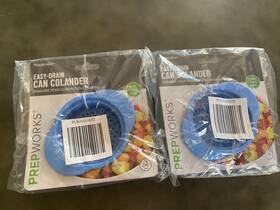 Progressive 445050399378 2 Two Prepworks Easy Drain Can Colander Blue New