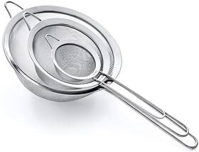 Proto Future 060631560057 Strainer Set Fine Mesh Premium 304 Stainless Steel 18/8 3.3 5.5 And Proto Future 060631560057 Strainer Set Fine Mesh Premium 304 Stainless Steel 18/8 3.3 5.5 And
