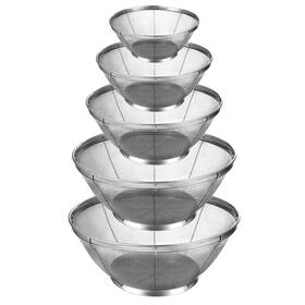 663988 Ptwola 5 Pack Fine Mesh Strainer For Kitchen Stainless Steel Colander Bowl Metal Ne