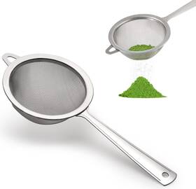 Tsagjk17 Pure Matcha Sifter Tea Strainer Very Fine Mesh Stainless Steel Eliminate Clum