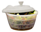Qi003327 Basicwise New Clear Salad Spinner Vegetable Washer And 651355233270 Qi003327 Basicwise New Clear Salad Spinner Vegetable Washer And 651355233270