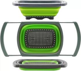 8541962263 Qimh Colander Collapsible Strainer Over The Sink Vegetable/fruit Colan Green