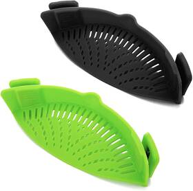 Qiunizadila 445008464462 2 Pcs Clip On Strainer Pot For Pasta Meat Vegetables Fruit Silicone S Qiunizadila 445008464462 2 Pcs Clip On Strainer Pot For Pasta Meat Vegetables Fruit Silicone S
