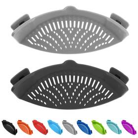Qiunizadila 699980426209 Clip On Kitchen Food Strainer For Spaghetti Pasta Meat Fruits Vegetables. Silico Qiunizadila 699980426209 Clip On Kitchen Food Strainer For Spaghetti Pasta Meat Fruits Vegetables. Silico