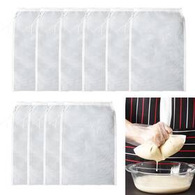 Sz-5-gxf-hxy003 Qiyuda 10pcs Cloth Strainer For Juicing 12 X 8 Inch 100 Mesh Reusable Juice Bags Fo Sz-5-gxf-hxy003 Qiyuda 10pcs Cloth Strainer For Juicing 12 X 8 Inch 100 Mesh Reusable Juice Bags Fo