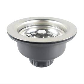 Qrity 889743372328 110mm Sink Waste Stainless Steel And Pvc Kitchen Basket Strainer Plug 1