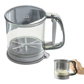 22426811 Quixleen Flour Sifter For Baking One-hand Press With Double-layer Fine M