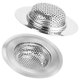 Qyhoo 709182784769 2 Pcs Kitchen Sink Strainer Stainless Steel 4.5 Inch Diameter Anti-clogging
