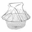 Qyx-1051 Wanna Chef Basket Epochair Stainless Steel Foldable Steam Rinse Strain Fry Or