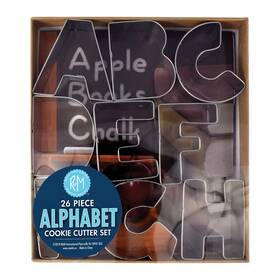 B000or1kia R&m International Alphabet 3 Inch Cookie Cutters 26-piece Set In Gift Box