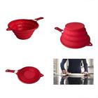 R01 Chef Basics Red Collapsible Strainer Stainless Steel This 697691544250