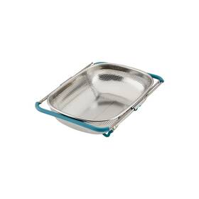 Rachael Ray 653969490490 Over The Sink Colander With Handles - Silver One Size