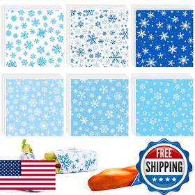 B0fhhgwpbz Reallnaive 600 Pcs Christmas Wax Paper Sheets 12 X Inch Winter Snowflake Parc