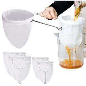 Zlw230616 Remowhalle 4 Pcs Extra Fine Mesh Strainer Bags With Handle Reusable Thai Tea